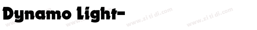 Dynamo Light字体转换